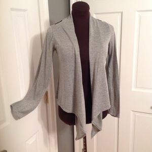 Gray with Black Lace Shrug